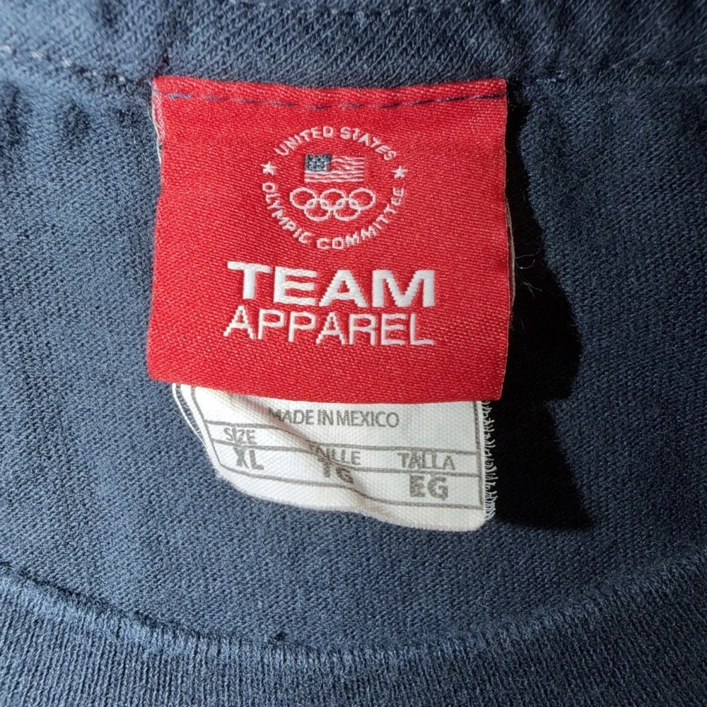 London Olympics 2012 T Shirt Logo & Rings Adidas Blue Size XL